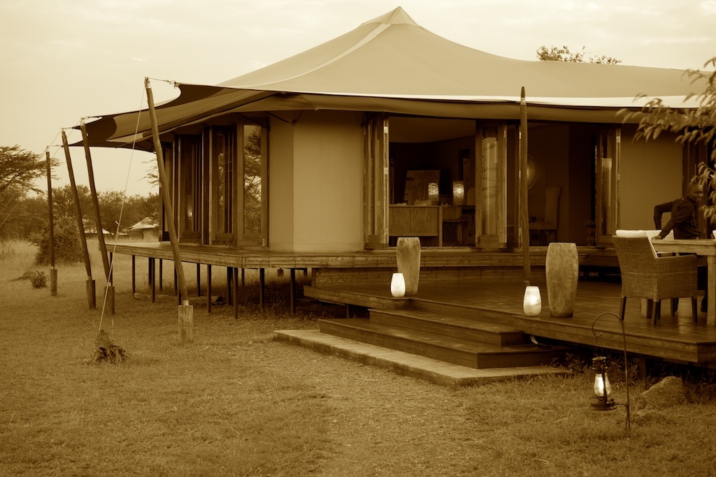 One of the lounges of the Sayari Camp. 